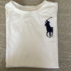 Boy’s Ralph Lauren Polo T-Shirt- Size M (10-12)- 100% Cotton- White